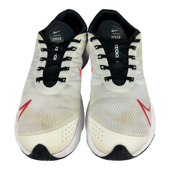 Nike Speed Air Zoom Running Shoes 6.5Y White Black Lace Up Kids Youth CJ2088-100 - Picture 3 of 9